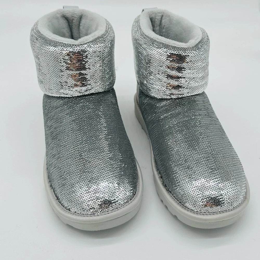 UGG Silver Sequin Winter Boots